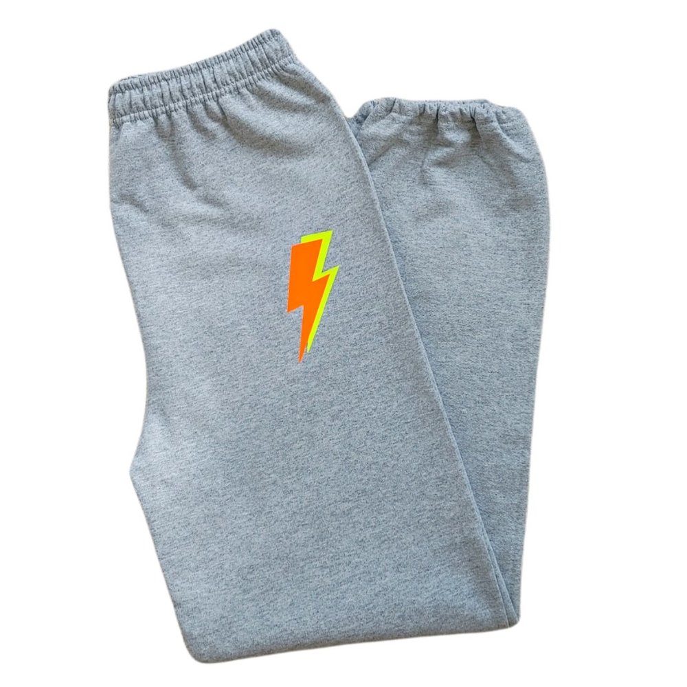 Neon Lightning Bolt Sweatpants